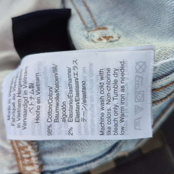 Madewell Stretch Jeans 27 Light Wash High Waist Skinny Distressed - Picture 11 of 11